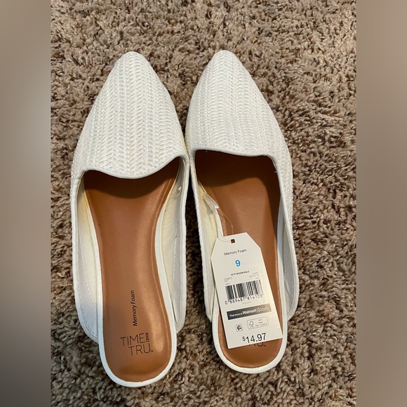 Time and Tru Shoes - White flats